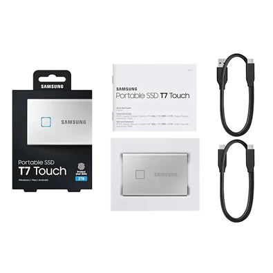 Samsung 500GB USB 3.2 (MU-PC500S/WW) ezüst ujjlenyomatolvasós T7 Touch külső SSD Samsung 500GB USB 3.2 (MU-PC500S/WW) ezüst ujjlenyomatolvasós T7 Touch külső SSD