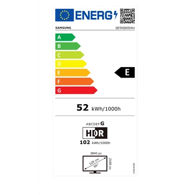 Samsung 50" QE50Q60DAUXXH 4K UHD Smart QLED TV