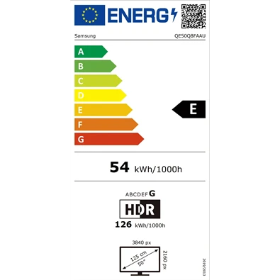 Samsung 50" QE50Q8FAAUXXH 4K UHD Smart QLED TV