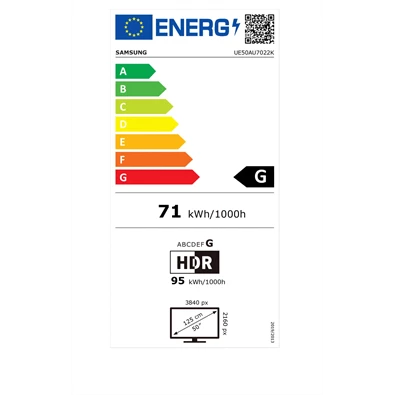 Samsung 50" UE50AU7022KXXH 4K UHD Smart TV