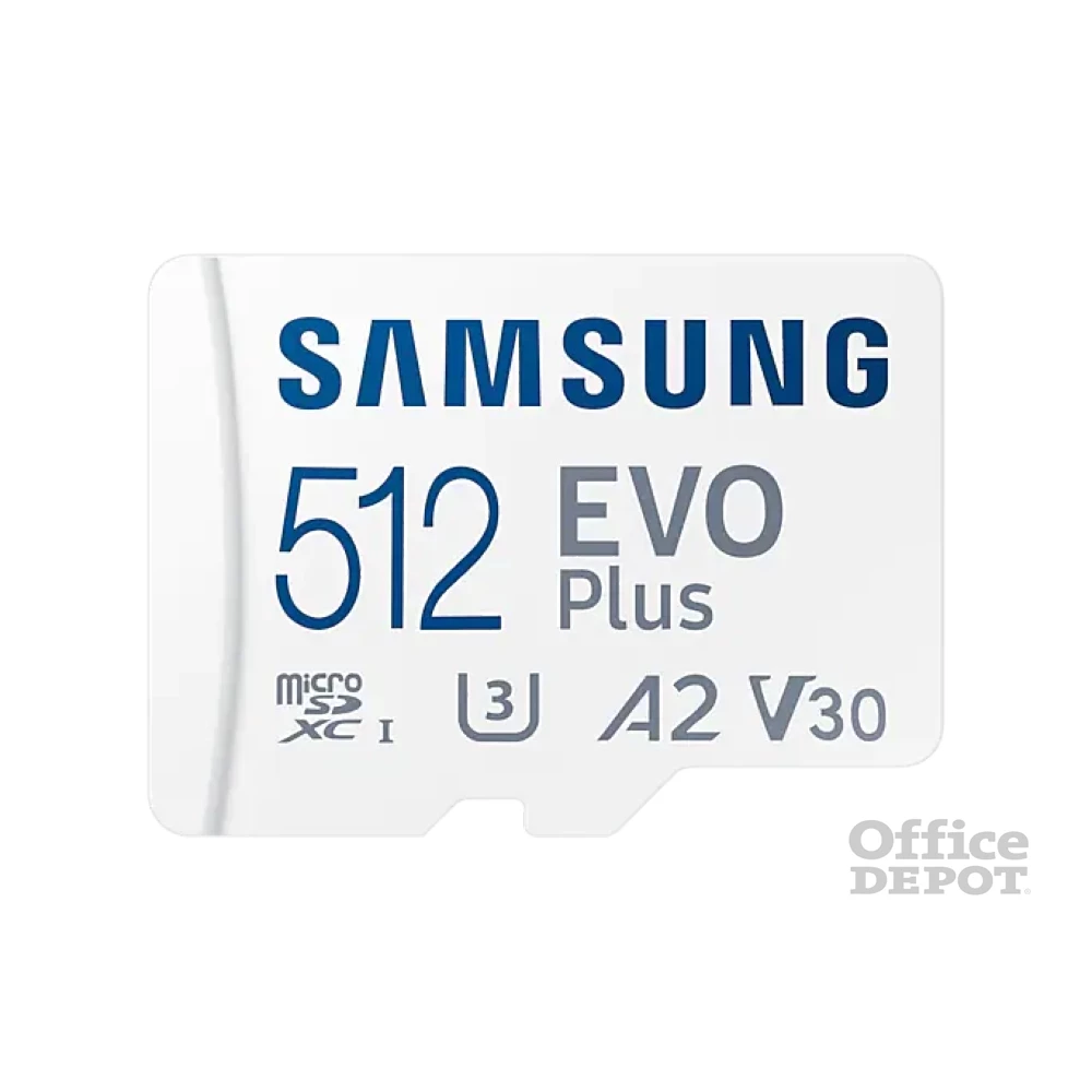 Samsung 512GB SD micro EVO Plus (SDXC Class10) (MB-MC512KA/EU) memóriakártya adapterrel