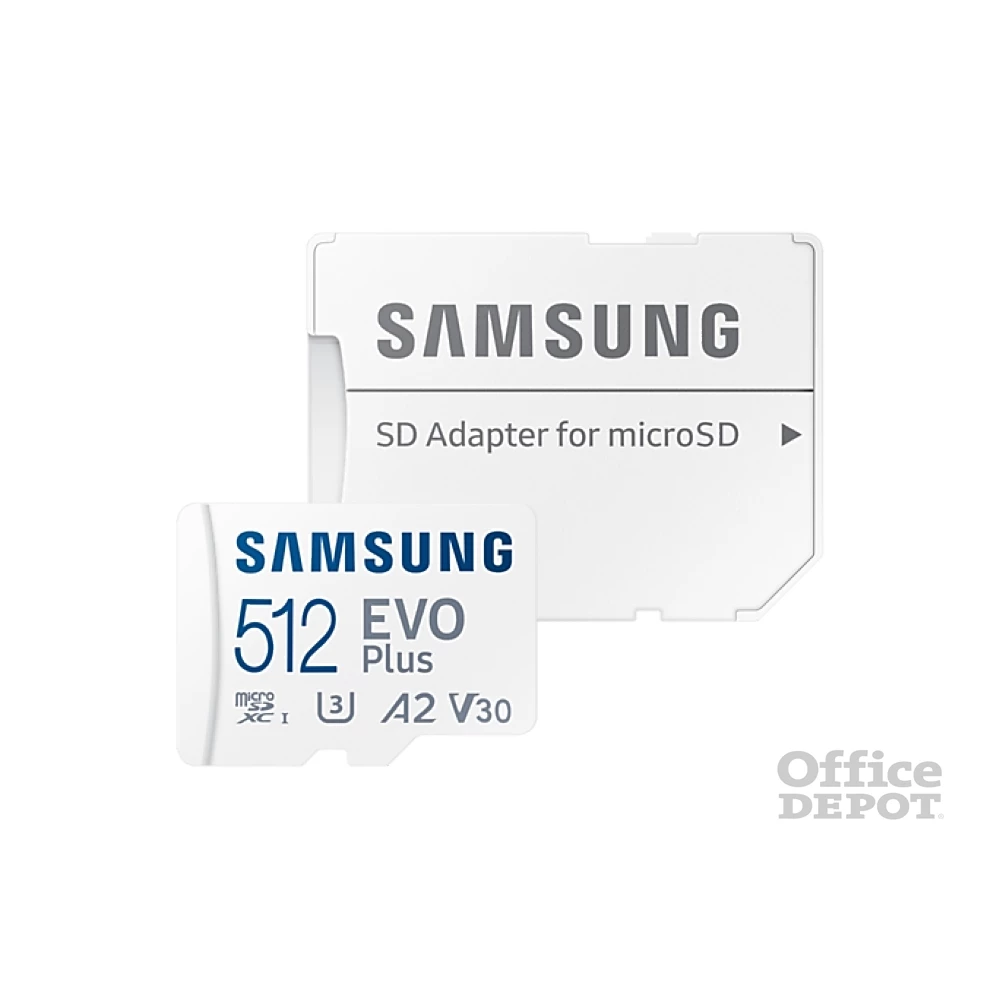 Samsung 512GB SD micro EVO Plus (SDXC Class10) (MB-MC512KA/EU) memóriakártya adapterrel