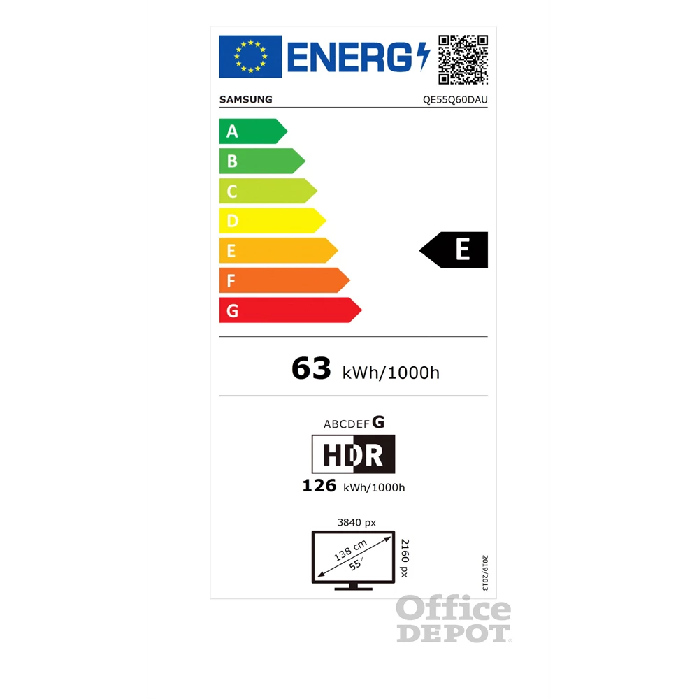 Samsung 55" QE55Q60DAUXXH 4K UHD Smart QLED TV