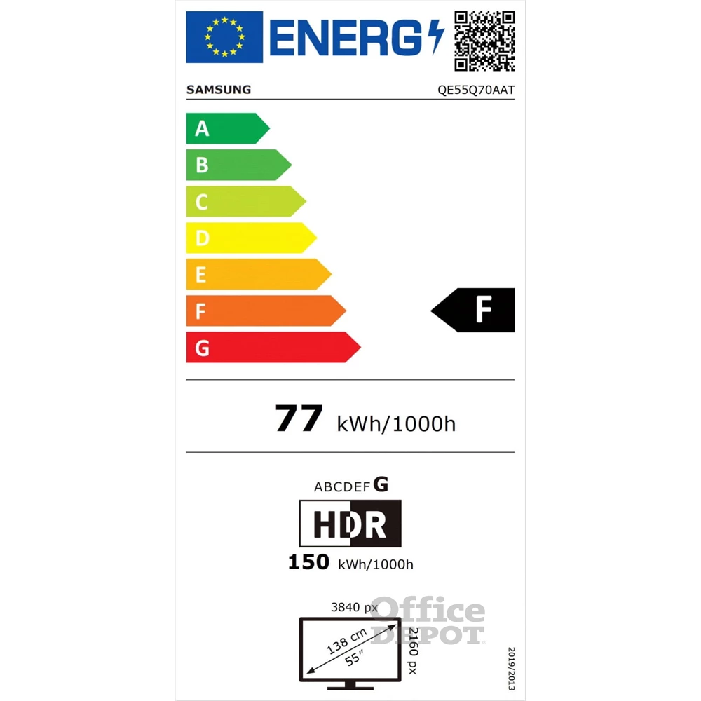 Samsung 55" QE55Q70AATXXH 4K UHD Smart QLED TV