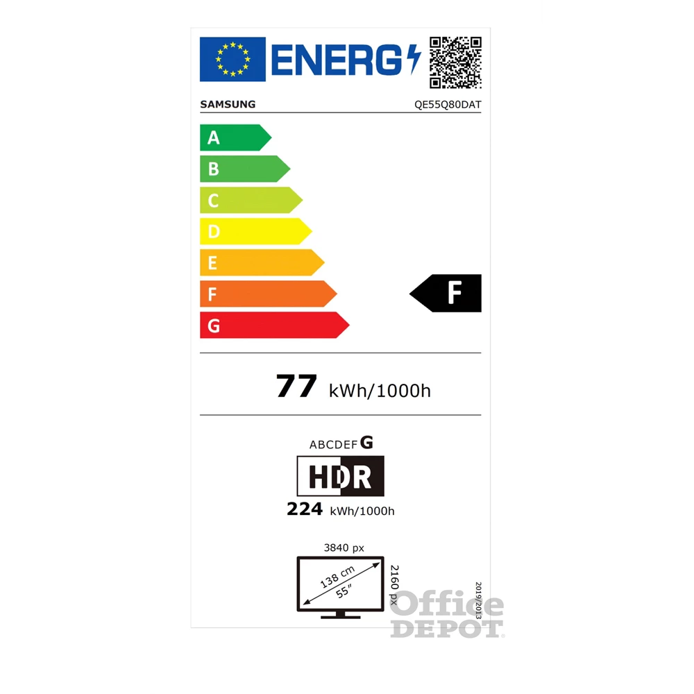 Samsung 55" QE55Q80DATXXH 4K UHD Smart QLED TV