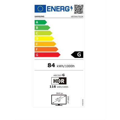 Samsung 55" UE55AU7022KXXH 4K UHD Smart TV