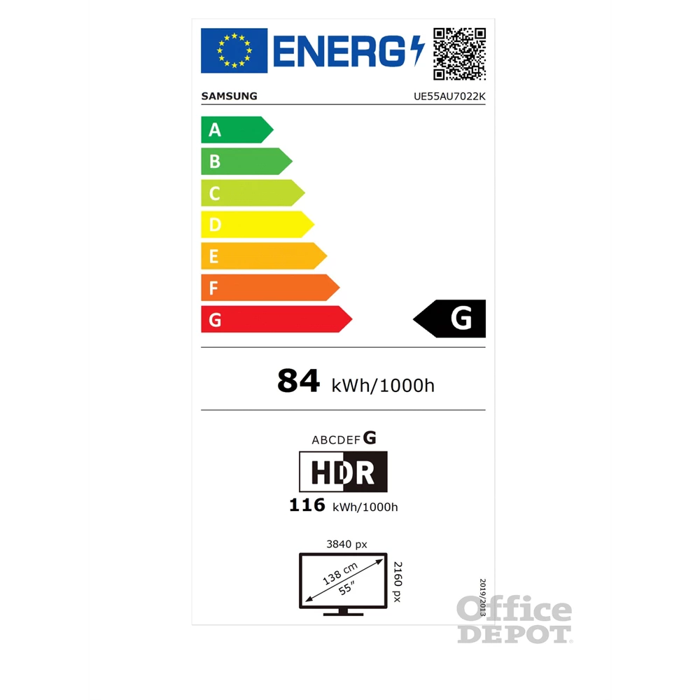 Samsung 55" UE55AU7022KXXH 4K UHD Smart TV