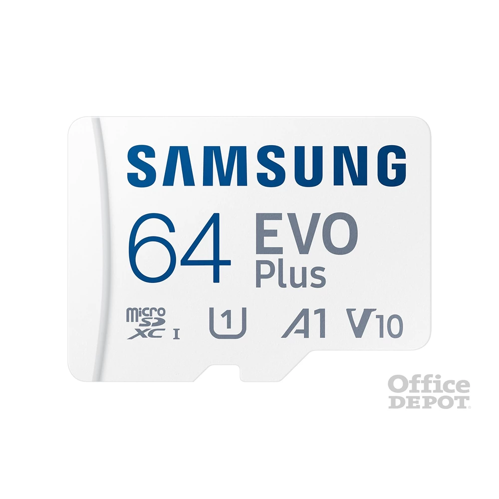 Samsung 64GB SD micro EVO Plus (SDXC Class10 UHS-I) (MB-MC64SA/EU) memóriakártya adapterrel