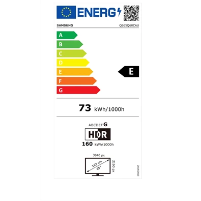 Samsung 65" QE65Q60CAUXXH 4K UHD Smart QLED TV Samsung 65" QE65Q60CAUXXH 4K UHD Smart QLED TV