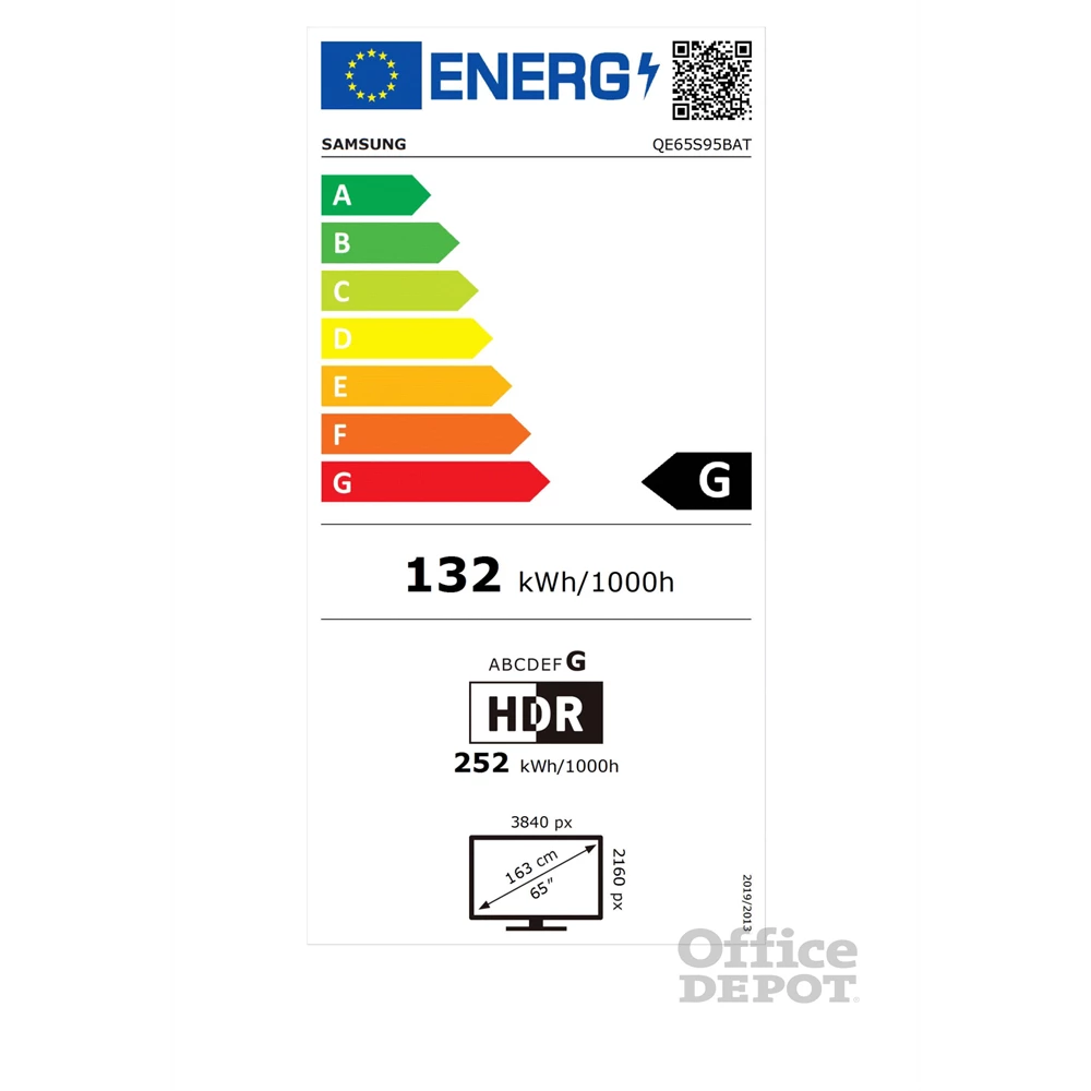 Samsung 65" QE65S95BATXXH 4K UHD Smart OLED TV