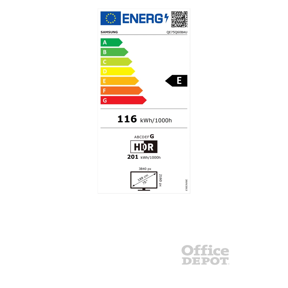Samsung 75" QE75Q60BAUXXH 4K UHD Smart QLED TV
