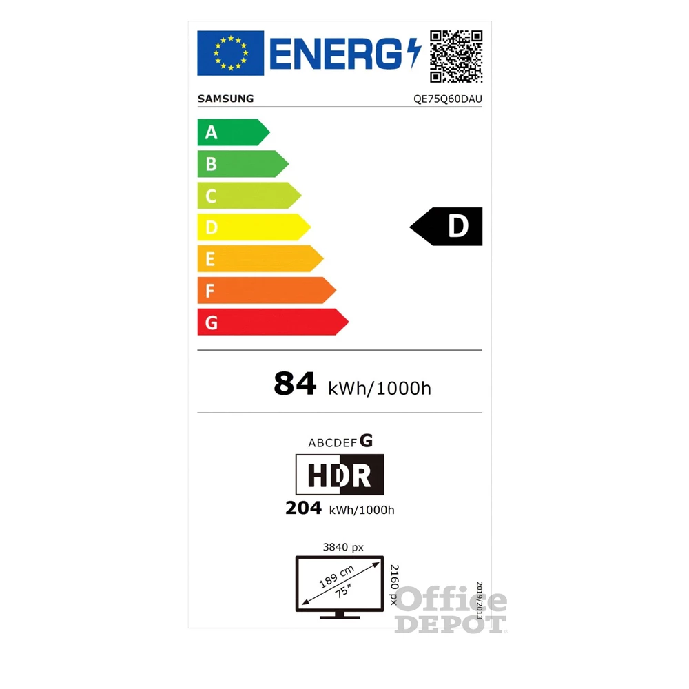 Samsung 75" QE75Q60DAUXXH 4K UHD Smart QLED TV (Újracsomagolt)