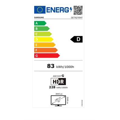 Samsung 75" QE75Q70DATXXH 4K UHD Smart QLED TV