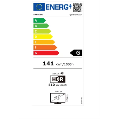Samsung 75" QE75QN900CTXXH 8K UHD Smart Neo QLED Mini LED TV Samsung 75" QE75QN900CTXXH 8K UHD Smart Neo QLED Mini LED TV
