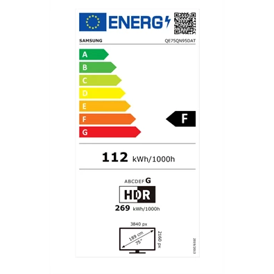 Samsung 75" QE75QN95DATXXH 4K UHD Smart Neo QLED Mini LED TV Samsung 75" QE75QN95DATXXH 4K UHD Smart Neo QLED Mini LED TV