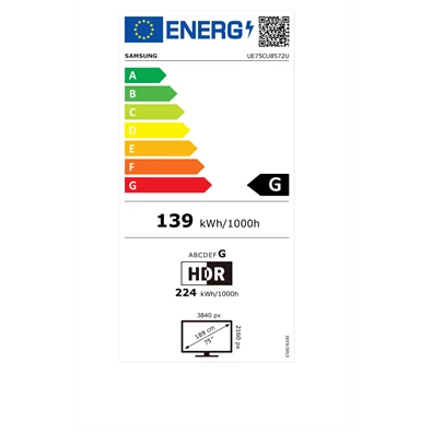 Samsung 75" UE75CU8572UXXH 4K UHD Smart TV