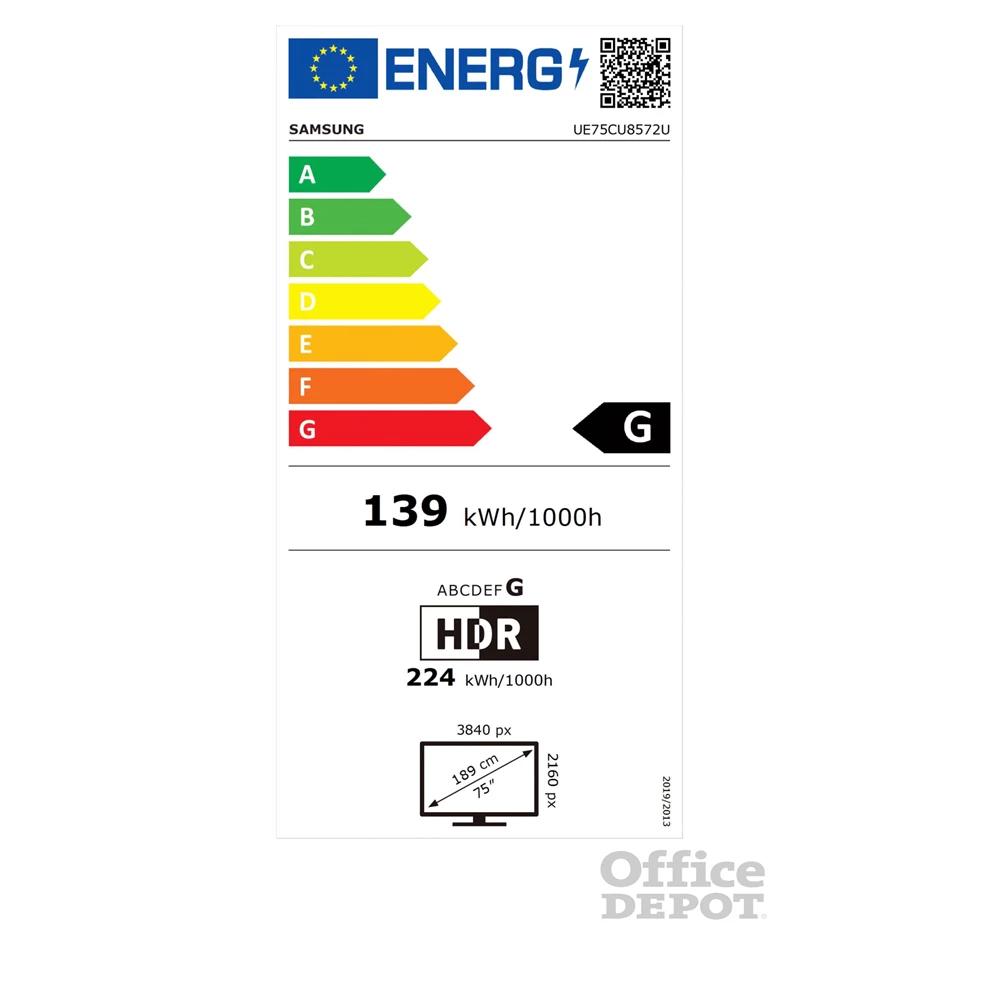 Samsung 75" UE75CU8572UXXH 4K UHD Smart TV