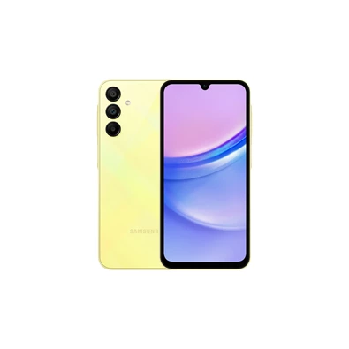 Samsung Galaxy A15 4/128GB DualSIM (A155F) kártyafüggetlen okostelefon - sárga (Android)