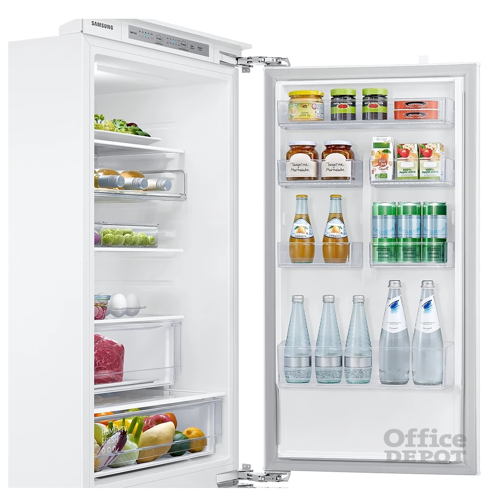 Samsung BRB26615FWW/EF alulfagyasztós, beépíthető, Hűtő:193L, Fagyasztó:74L, No frost hűtőszekrény