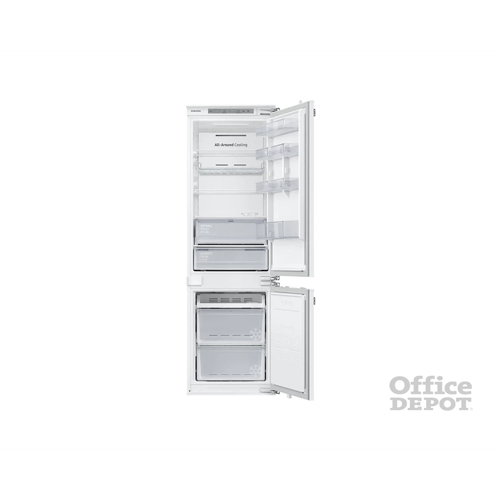 Samsung BRB26615FWW/EF alulfagyasztós, beépíthető, Hűtő:193L, Fagyasztó:74L, No frost hűtőszekrény