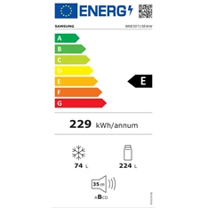 Samsung BRB30715EWW/EF beépíthető alulfagyasztós hűtőszekrény Samsung BRB30715EWW/EF beépíthető alulfagyasztós hűtőszekrény