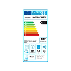 Samsung DV90BB7445GES6 9 kg hőszivattyús szárítógép Samsung DV90BB7445GES6 9 kg hőszivattyús szárítógép