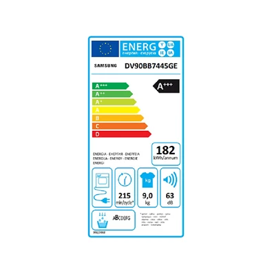 Samsung DV90BB7445GES6 9 kg hőszivattyús szárítógép Samsung DV90BB7445GES6 9 kg hőszivattyús szárítógép