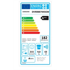 Samsung DV90BB7445GWS6 hőszivattyús szárítógép Samsung DV90BB7445GWS6 hőszivattyús szárítógép