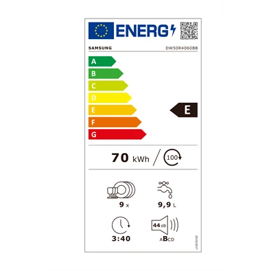 Samsung DW50R4060BB/EO beépíthető keskeny 9 terítékes mosogatógép Samsung DW50R4060BB/EO beépíthető keskeny 9 terítékes mosogatógép