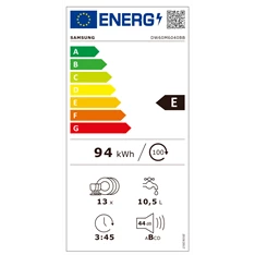 Samsung DW60M6040BB/EO beépíthető 13 terítékes mosogatógép Samsung DW60M6040BB/EO beépíthető 13 terítékes mosogatógép