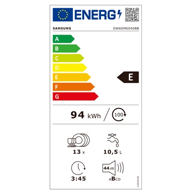Samsung DW60M6040BB/EO beépíthető 13 terítékes mosogatógép Samsung DW60M6040BB/EO beépíthető 13 terítékes mosogatógép