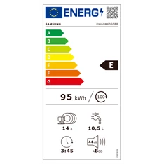 Samsung DW60M6050BB/EO beépíthető 14 terítékes mosogatógép Samsung DW60M6050BB/EO beépíthető 14 terítékes mosogatógép