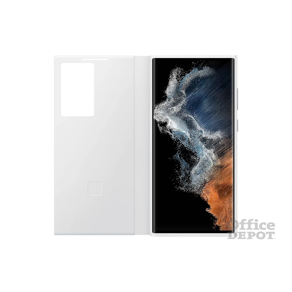 Samsung EF-ZS908CWEGEE Galaxy S22 Ultra smart clear view cover fehér védőtok