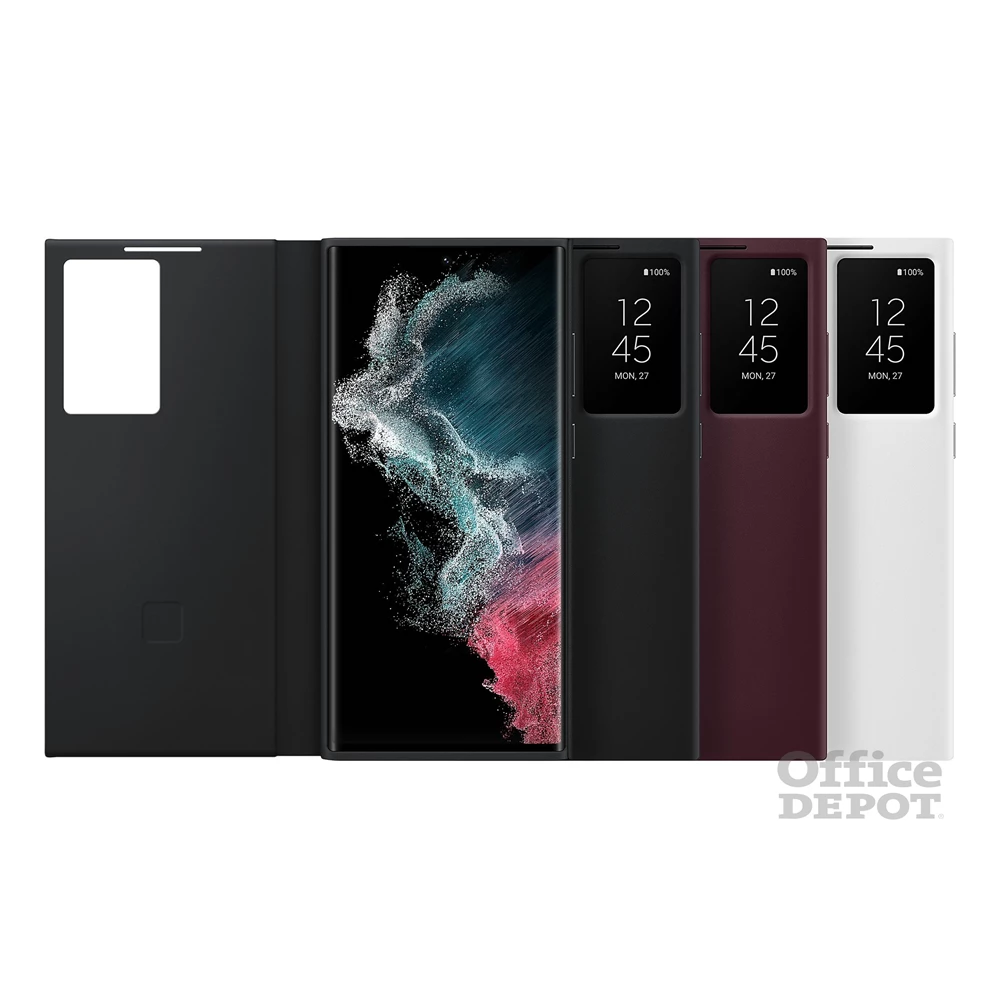 Samsung EF-ZS908CWEGEE Galaxy S22 Ultra smart clear view cover fehér védőtok