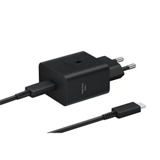 Samsung EP-T4511XBE Super Fast 45W Type-C fekete hálózati töltő + Type-C adat- és töltőkábel Samsung EP-T4511XBE Super Fast 45W Type-C fekete hálózati töltő + Type-C adat- és töltőkábel