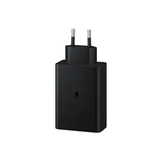 Samsung EP-T6530NBEGEU 65W PD 2xUSB C/USB A fekete hálózati gyorstöltő adapter Samsung EP-T6530NBEGEU 65W PD 2xUSB C/USB A fekete hálózati gyorstöltő adapter