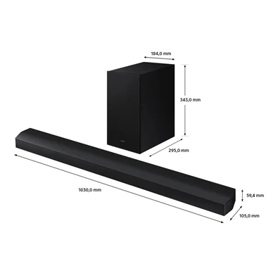 Samsung HW-B750D/EN 5.1 csatornás hangprojektor vezeték nélküli mélynyomóval Samsung HW-B750D/EN 5.1 csatornás hangprojektor vezeték nélküli mélynyomóval