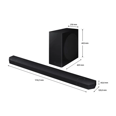 Samsung HW-Q800D/EN 5.1.2 csatornás hangprojektor vezeték nélküli mélynyomóval Samsung HW-Q800D/EN 5.1.2 csatornás hangprojektor vezeték nélküli mélynyomóval