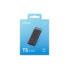 Samsung Hordozható SSD 4TB - MU-PH4T0S/EU (T5 EVO, USB 3.2 Gen 1 (5 Gbps), R/W460MB/s, 4TB) Samsung Hordozható SSD 4TB - MU-PH4T0S/EU (T5 EVO, USB 3.2 Gen 1 (5 Gbps), R/W460MB/s, 4TB)