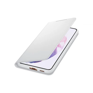 Samsung OSAM-EF-NG996PJEG Galaxy S21 Plus LED view világosszürke oldalra nyíló tok Samsung OSAM-EF-NG996PJEG Galaxy S21 Plus LED view világosszürke oldalra nyíló tok