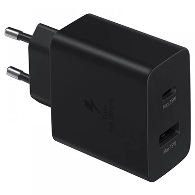 Samsung OSAM-EP-TA220NBEG 35W duo fekete hálózati adapter Samsung OSAM-EP-TA220NBEG 35W duo fekete hálózati adapter