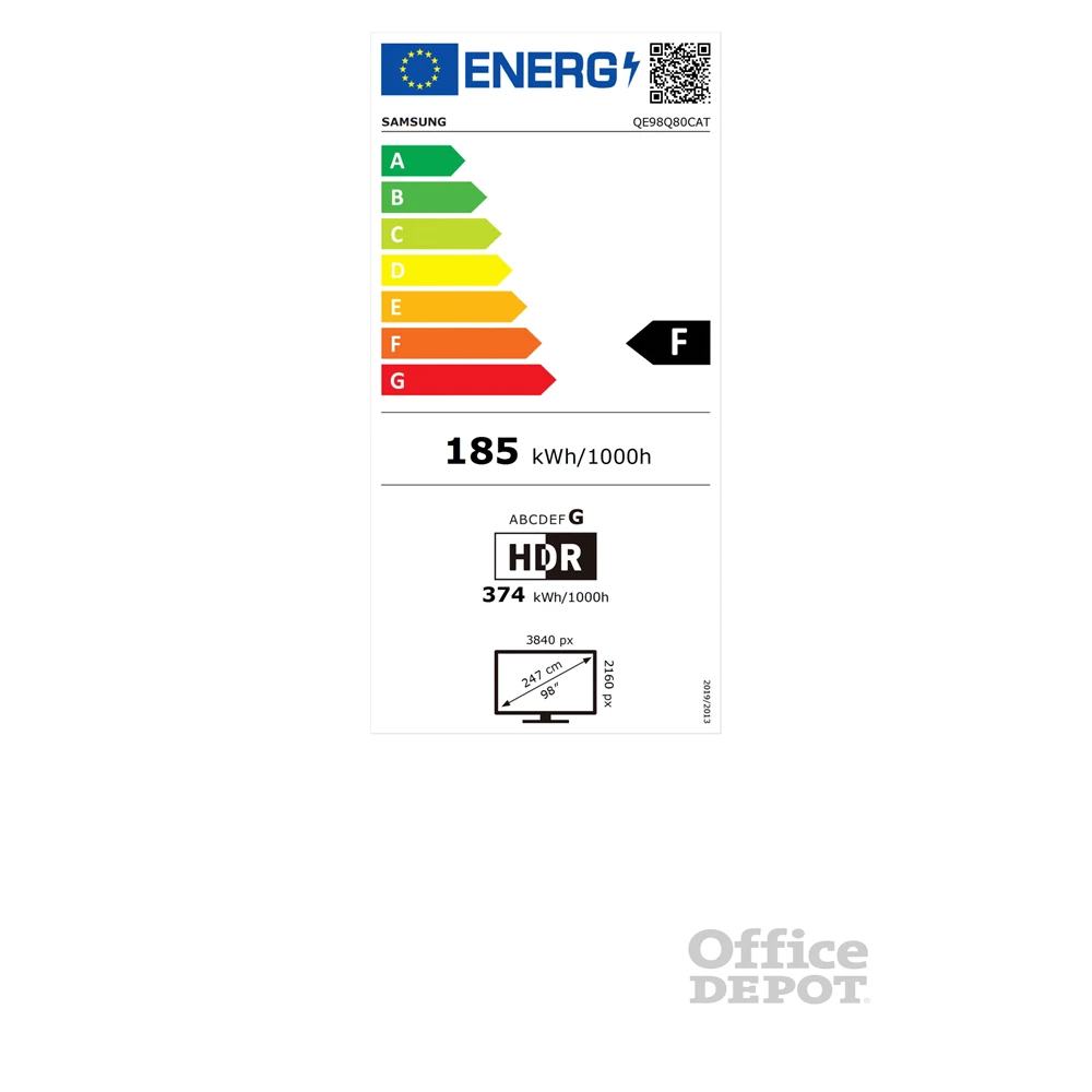 Samsung 98" QE98Q80CATXXH 4K UHD Smart TV