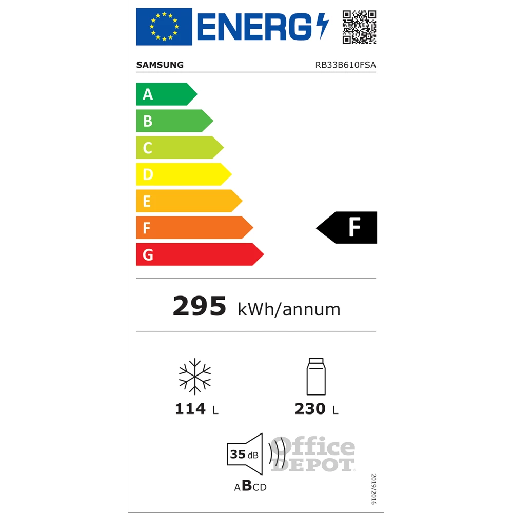 Samsung RB33B610FSA/EF grafit, alulfagyasztós, Hűtő:230L, Fagyasztó:114L, hűtőszekrény