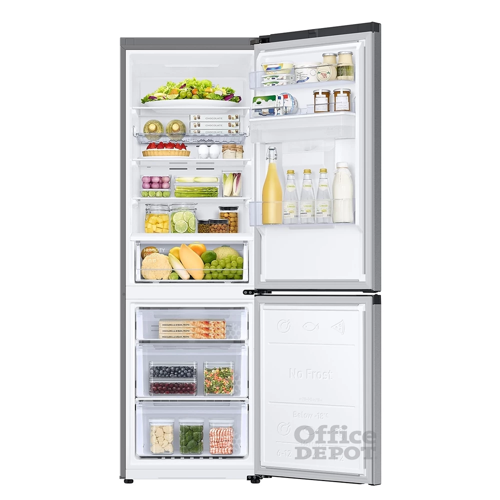 Samsung RB34C632DSA/EF inox, alulfagyasztós, Hűtő:227L, Fagyasztó:114L, hűtőszekrény
