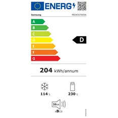 Samsung RB34C670DSA/EF inox alulfagyasztós hűtőszekrény (Használt - B)