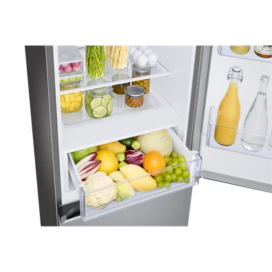 Samsung RB34T600CSA/EF fémszürke, alulfagyasztós, Hűtő:230L, Fagyasztó:114L, hűtőszekrény