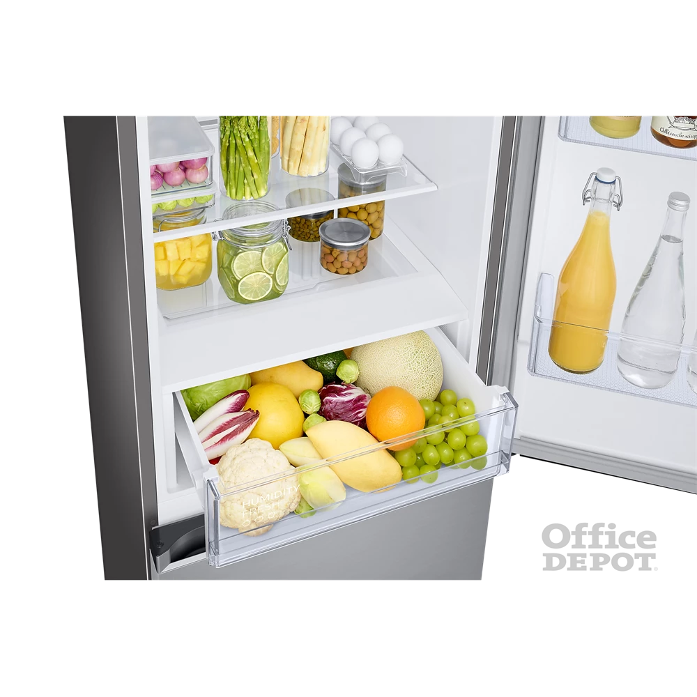 Samsung RB34T600CSA/EF fémszürke, alulfagyasztós, Hűtő:230L, Fagyasztó:114L, hűtőszekrény