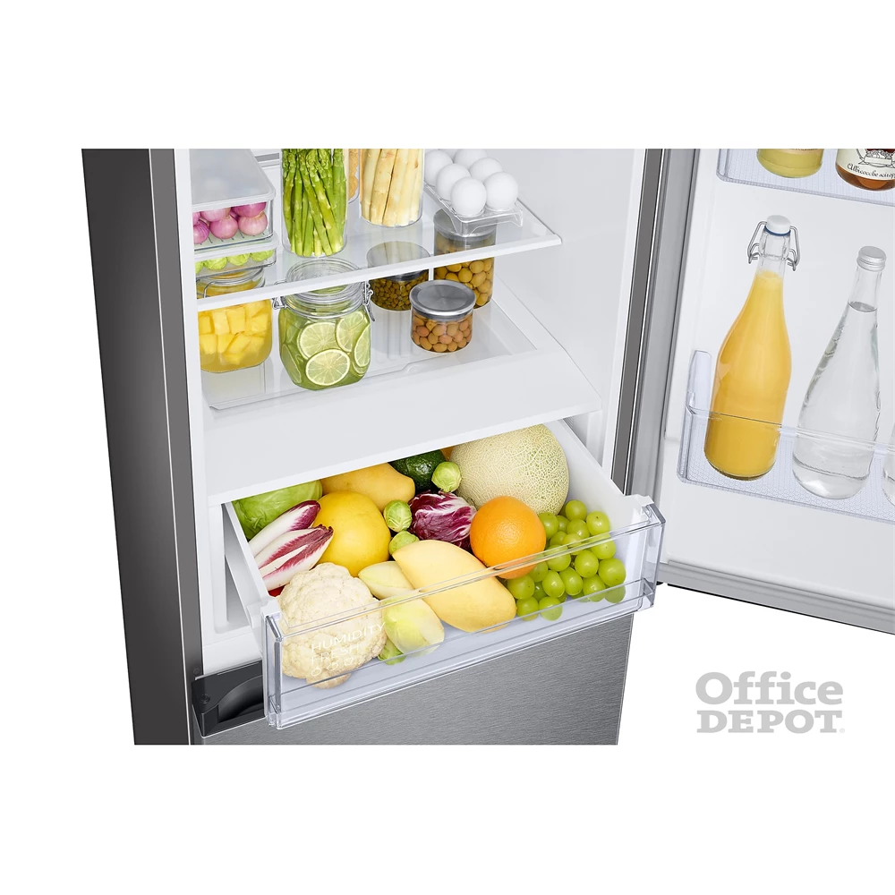 Samsung RB34T670DSA/EF titánszürke, alulfagyasztós, Hűtő:230L, Fagyasztó:114L, No frost hűtőszekrény