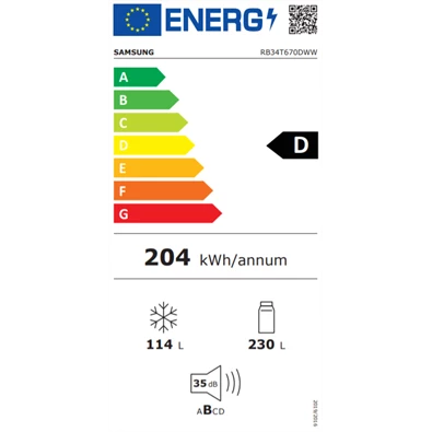 Samsung RB34T670DWW/EF alulfagyasztós hűtőszekrény Samsung RB34T670DWW/EF alulfagyasztós hűtőszekrény