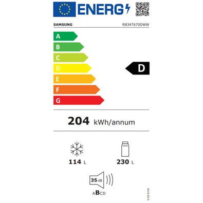 Samsung RB34T670DWW/EF alulfagyasztós hűtőszekrény (Használt - B) Samsung RB34T670DWW/EF alulfagyasztós hűtőszekrény (Használt - B)